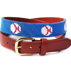 Asher Riley men’s Baseball Needlepoint Belt